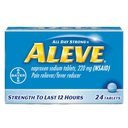 Aleve® Pain Relief 220 mg Strength Naproxen Sodium Tablet 24 per Bottle (1194724_BT)