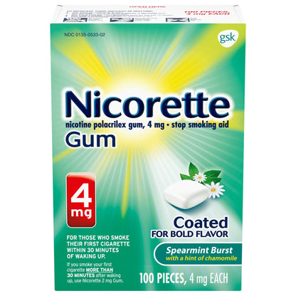 Nicorette® Stop Smoking Aid 4 mg Strength Gum (1230560_CT)
