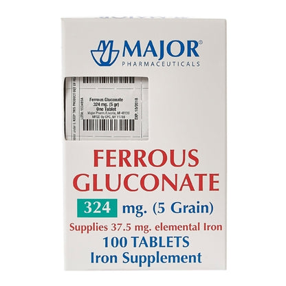 Major® Mineral Supplement Iron 324 mg Strength Tablet 100 per Box (1186553_BT)