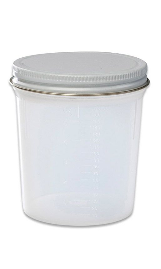 Cardinal Specimen Container 120 mL (4 oz.) Screw Cap Unprinted NonSterile (1126198_BG)