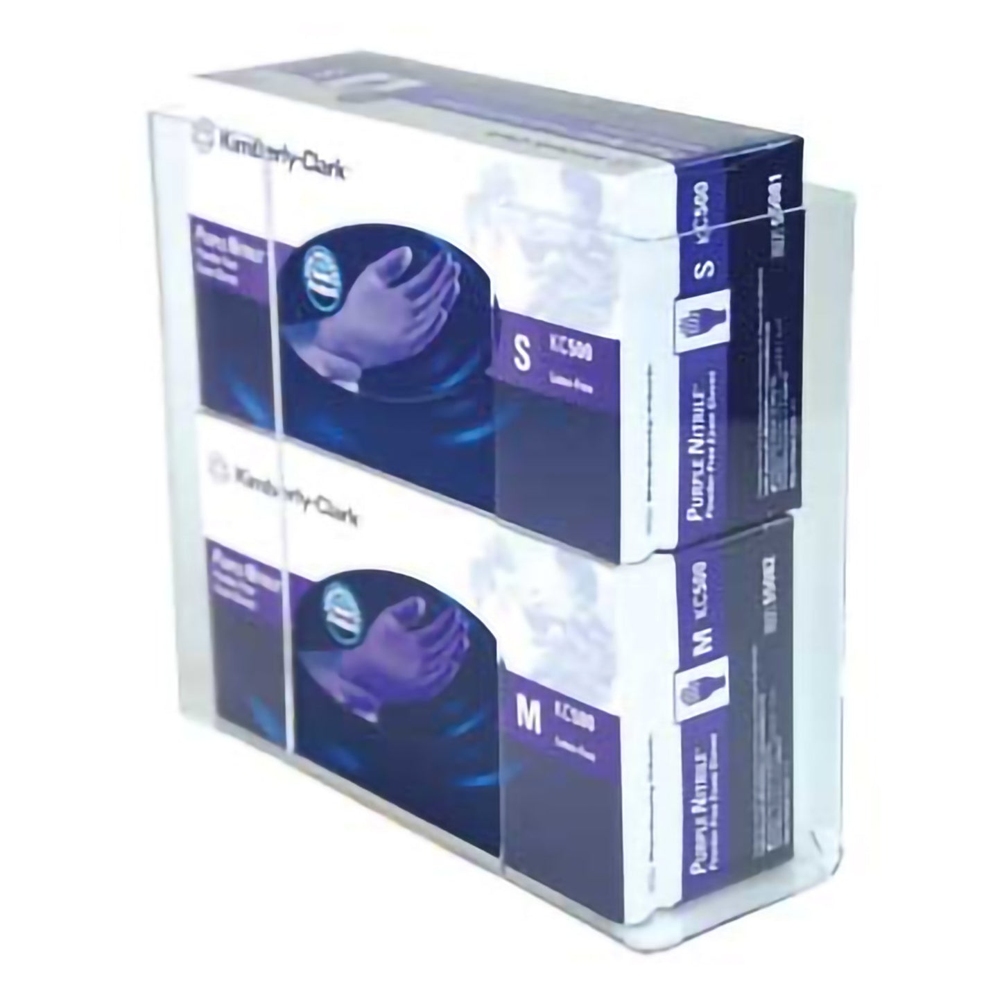 Unimed - Midwest Glove Box Holder Horizontal Mounted 2-Box Capacity Clear 3-1/2 X 9-1/2 X 11 Inch Acrylic (953695_EA)