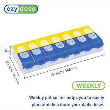 Ezy Dose® Pill Organizer X-Large 7 Day 2 Dose (1010232_EA)