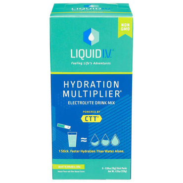 Liquid I.V.® Hydration Multiplier® Oral Electrolyte Solution Watermelon Flavor 0.56 oz. Electrolyte (1220421_BX)