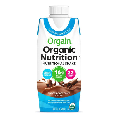 Organic Nutrition™ Vegan Oral Supplement Smooth Chocolate Flavor Liquid 11 oz. Carton (1112295_CS)