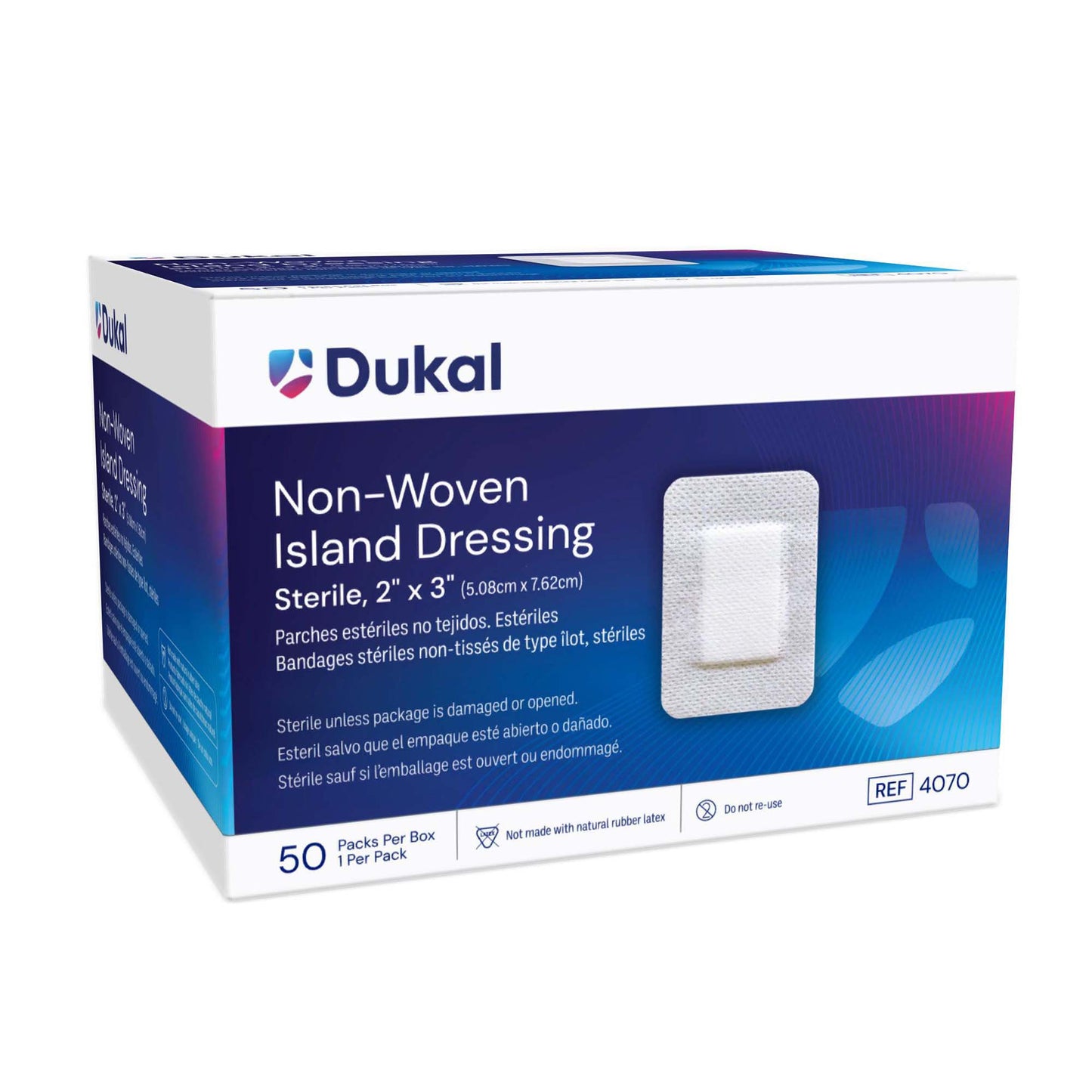 Dukal Island Dressing 2 X 3 Inch Rectangle Sterile (815227_BX)