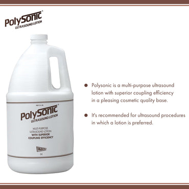 Polysonic® Ultrasound Lotion Multi-Purpose 1 gal. Pump Bottle (420508_CS)