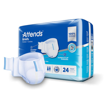 Attends® Advanced Unisex Adult Incontinence Brief Medium Disposable Heavy Absorbency (950223_BG)