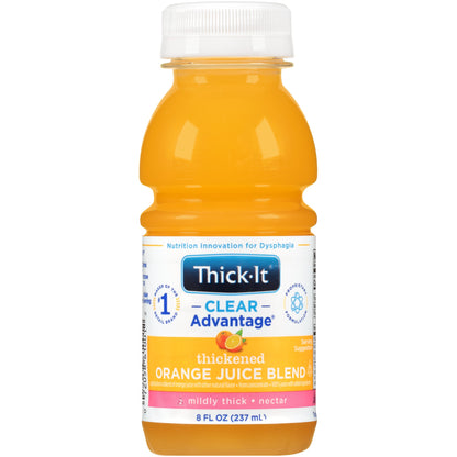 Thick-It® Clear Advantage® Thickened Beverage 8 oz. Bottle Orange Flavor Liquid IDDSI Level 2 Mildly Thick (803169_EA)
