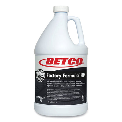 Betco Factory Formula HP Cleaner Degreaser, 1 gal Bottle, 4/Carton (BET1930400)