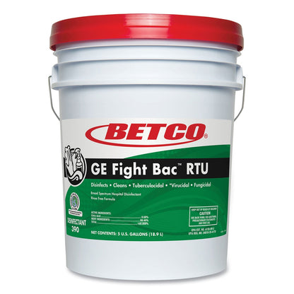Betco Fight Bac RTU Disinfectant, Fresh Scent, 5 gal Pail (BET3900500)