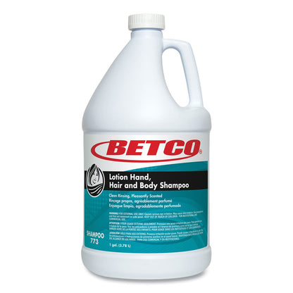 Betco Lotion Hand, Hair and Body Shampoo, Fresh Scent, 1 gal Bottle, 4/Carton (BET7730400)