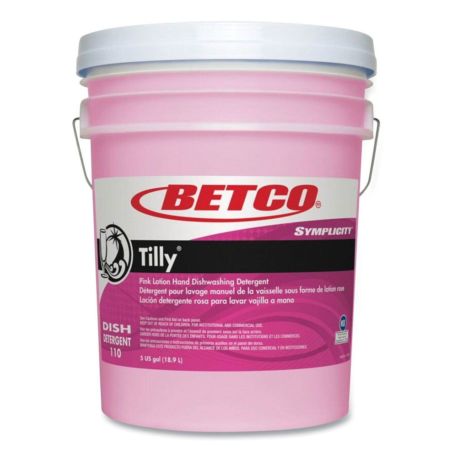 Betco Symplicity Tilly Hand Dishwashing Detergent, Fresh Bouquet Scent, 5 gal Pail (BET1100500)