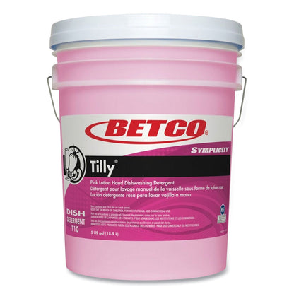 Betco Symplicity Tilly Hand Dishwashing Detergent, Fresh Bouquet Scent, 5 gal Pail (BET1100500)