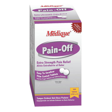 Pain-Off® Pain Relief 250 mg - 250 mg - 65 mg Strength Acetaminophen / Aspirin / Caffeine Tablet 250 per Box (305304_BX)
