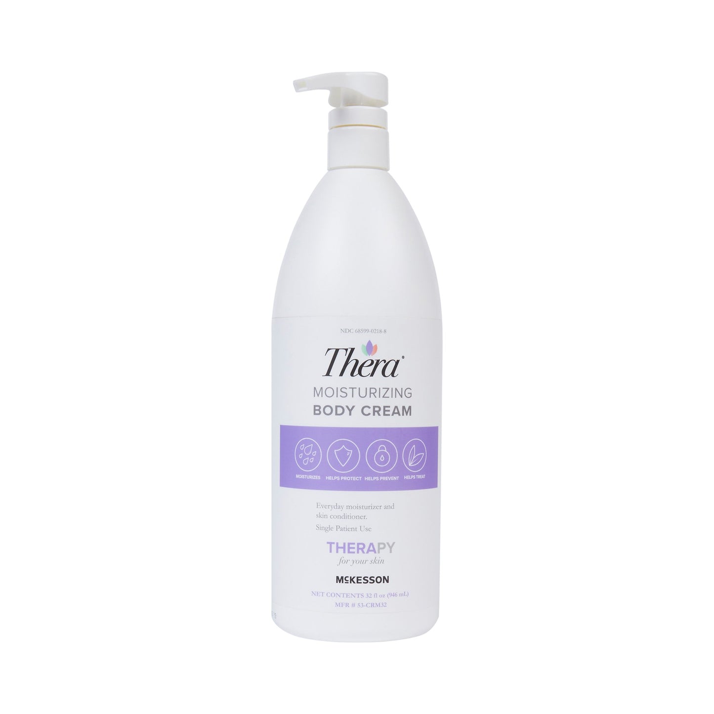 Thera® Hand and Body Moisturizer 32 oz. Pump Bottle Scented Cream CHG Compatible (1049761_BT)