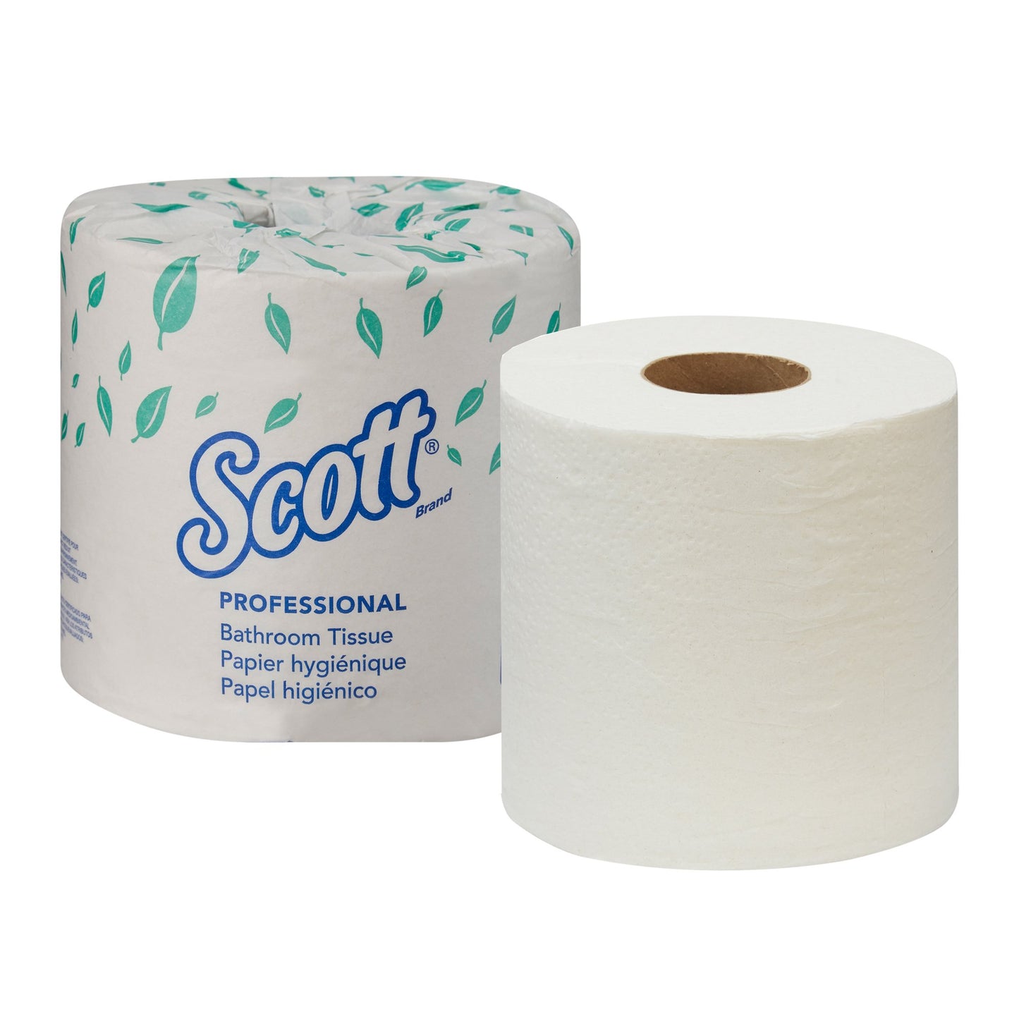 Scott® Essential Toilet Tissue White 2-Ply Standard Size Cored Roll 550 Sheets 4 X 4-1/10 Inch (509038_RL)