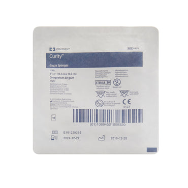 Curity™ Gauze Sponge 4 X 4 Inch 12-Ply Sterile 10 per Tray (401593_TR)