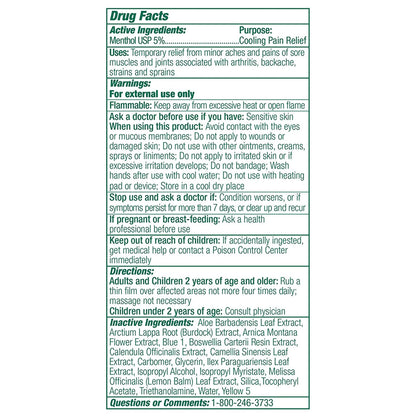 Biofreeze® Professional Topical Pain Relief 5% Strength Menthol Topical Gel 4 oz. (1027511_CS)