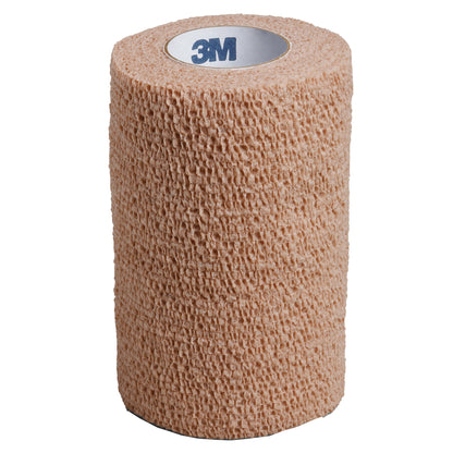 3M™ Coban™ Cohesive Bandage 4 Inch X 5 Yard Self-Adherent Closure Tan NonSterile Standard Compression (684274_BX)