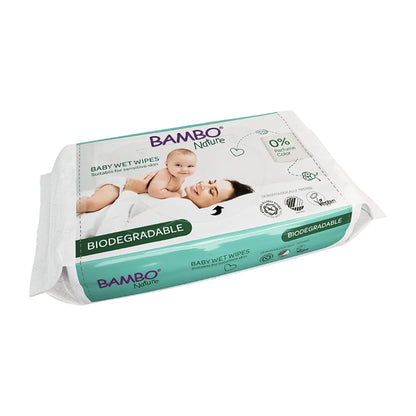 Bambo® Nature Baby Wipe Soft Pack Unscented 64 Count (1238301_PK)