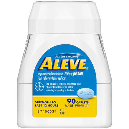 Aleve® Pain Relief 220 mg Strength Naproxen Sodium Tablet 90 per Bottle (1194964_BT)