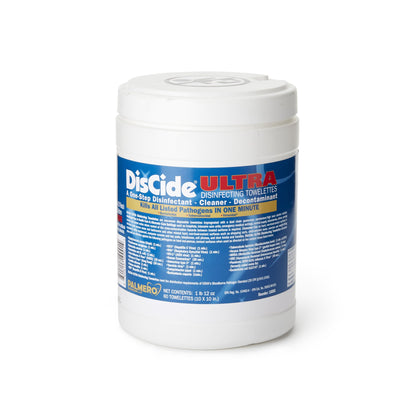 DisCide® Ultra Surface Disinfectant Cleaner Premoistened Quaternary Based Manual Pull Wipe 60 Count Canister Herbal Scent NonSterile (1159344_CN)