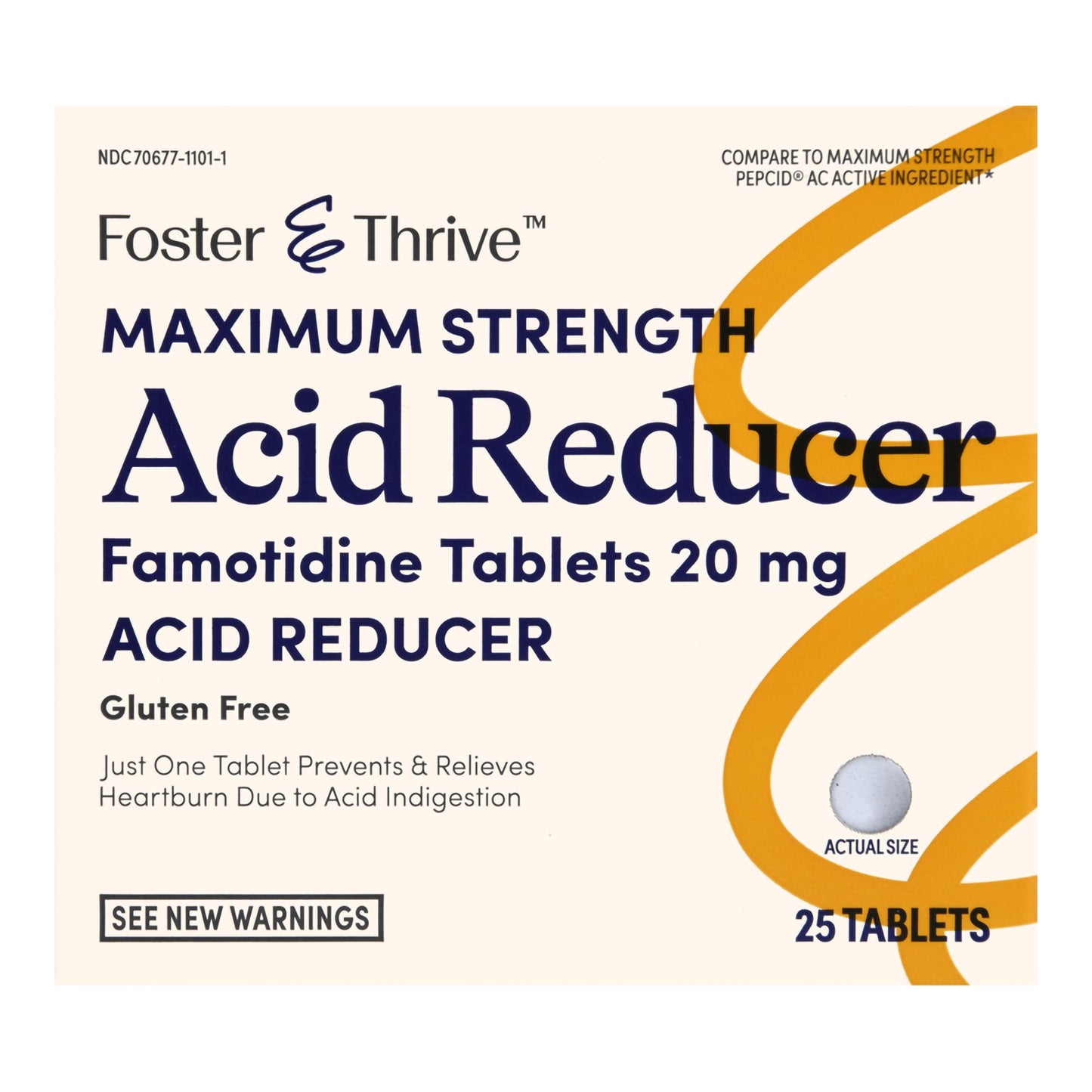 Foster & Thrive™ Antacid 20 mg Strength Tablet 25 per Box (1239004_BX)