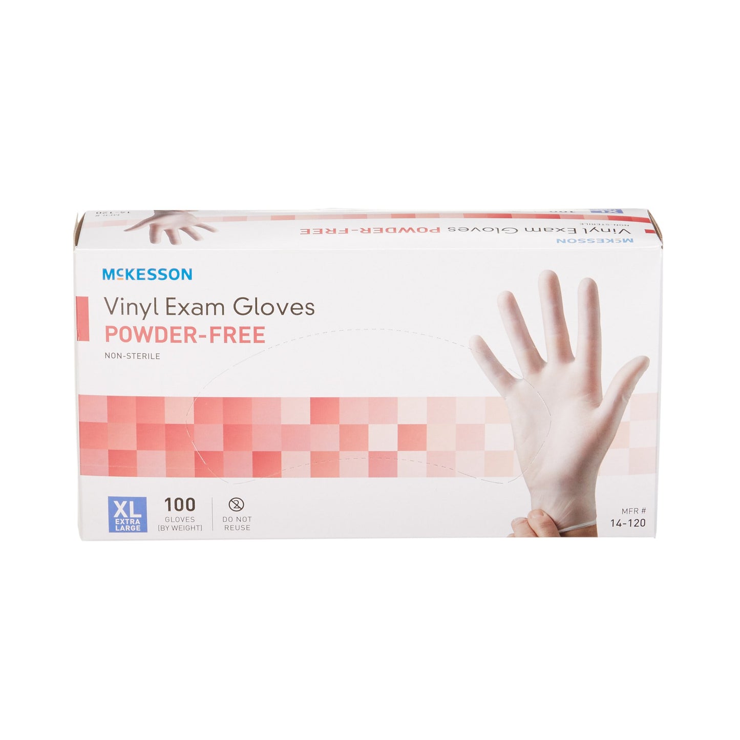 McKesson Exam Glove X-Large NonSterile Vinyl Standard Cuff Length Smooth Clear Not Rated (354441_BX)