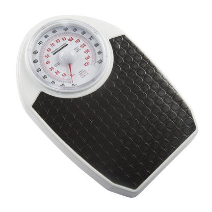 Health O Meter® Floor Scale Dial Display 330 lbs. / 150 kg Capacity Black / White Analog (687242_CT)