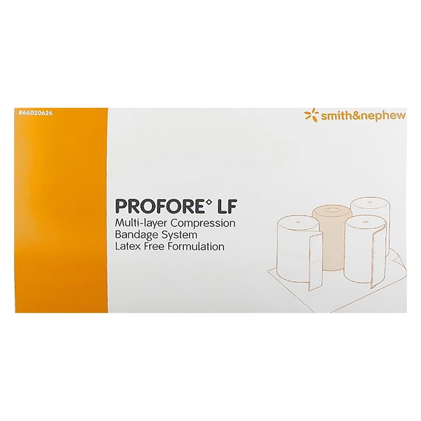 Profore LF 4 Layer Compression Bandage System Multiple Sizes Self-Adherent / Tape Closure Tan / White NonSterile Standard Compression (433106_BX)