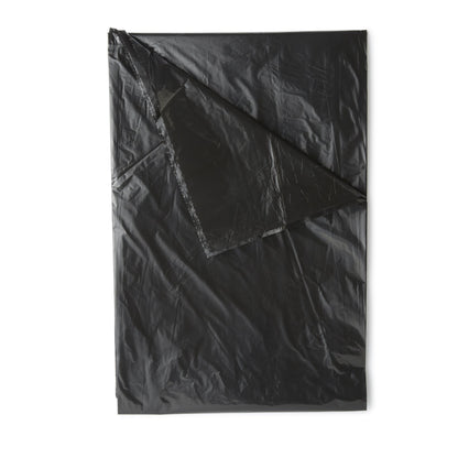 Colonial Bag Trash Bag 60 gal. Black LLDPE 1 mil 38 X 58 Inch X-Seal Bottom Flat Pack (862343_CS)