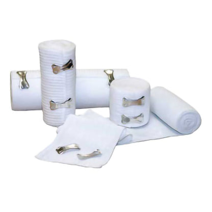 Economy Elastic Bandage 6 Inch X 5 Yard Clip Detached Closure Tan NonSterile Standard Compression (830410_CS)