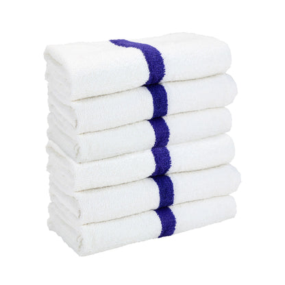 Arkwright Home Power Gym Bath Towel 22x44 Blue (6/Pack) (PNP-PWR-2244-6BCS)