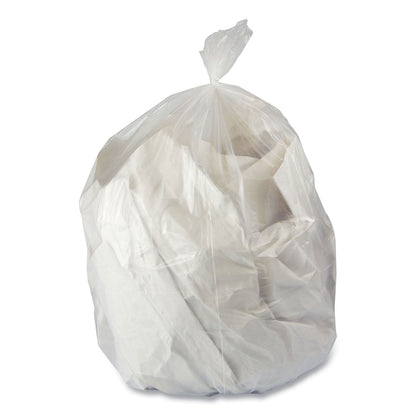 Boardwalk® Linear Low Density Can Liners, 23 gal, 0.9 mil, 28 x 45, Clear, 25 Bags/Roll, 8 Rolls/Carton (BWK2845SJC)