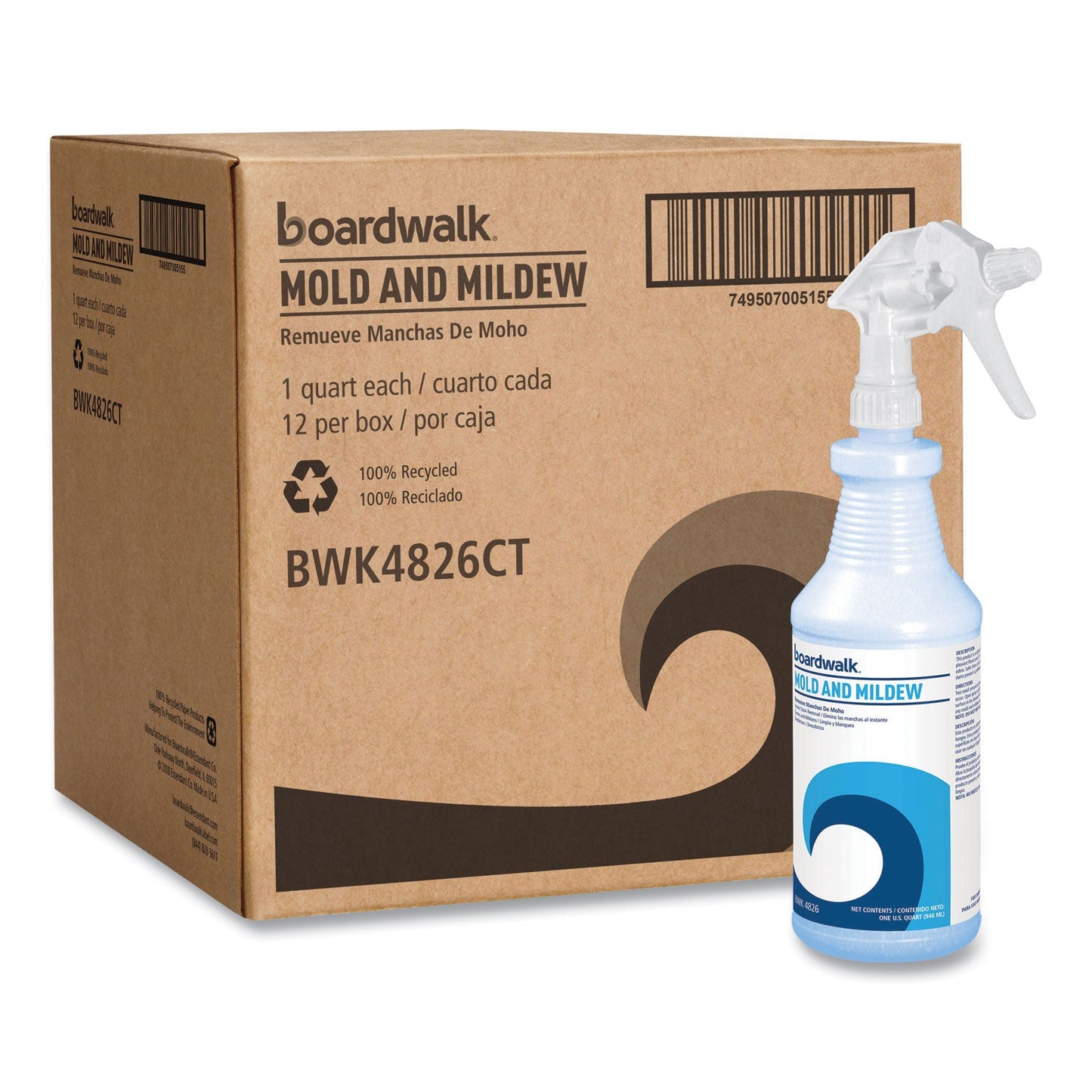 Boardwalk Mold and Mildew, Floral Scent, 32 oz Bottle, 12/Carton (BWK4826)