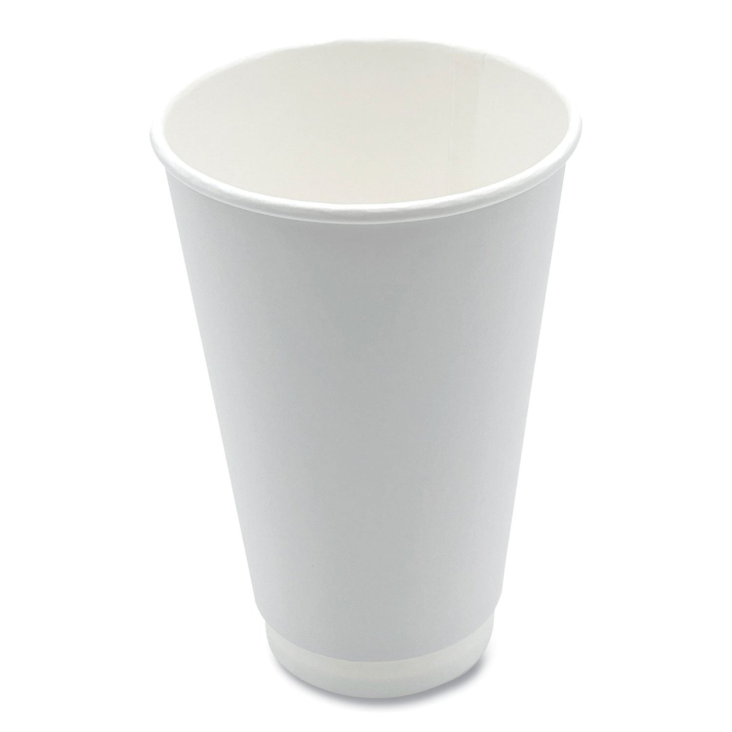 Boardwalk Paper Hot Cups, Double-Walled, 16 oz, White, 25/Pack (BWKDW16HCUPPK)