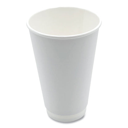 Boardwalk Paper Hot Cups, Double-Walled, 16 oz, White, 25/Pack (BWKDW16HCUPPK)