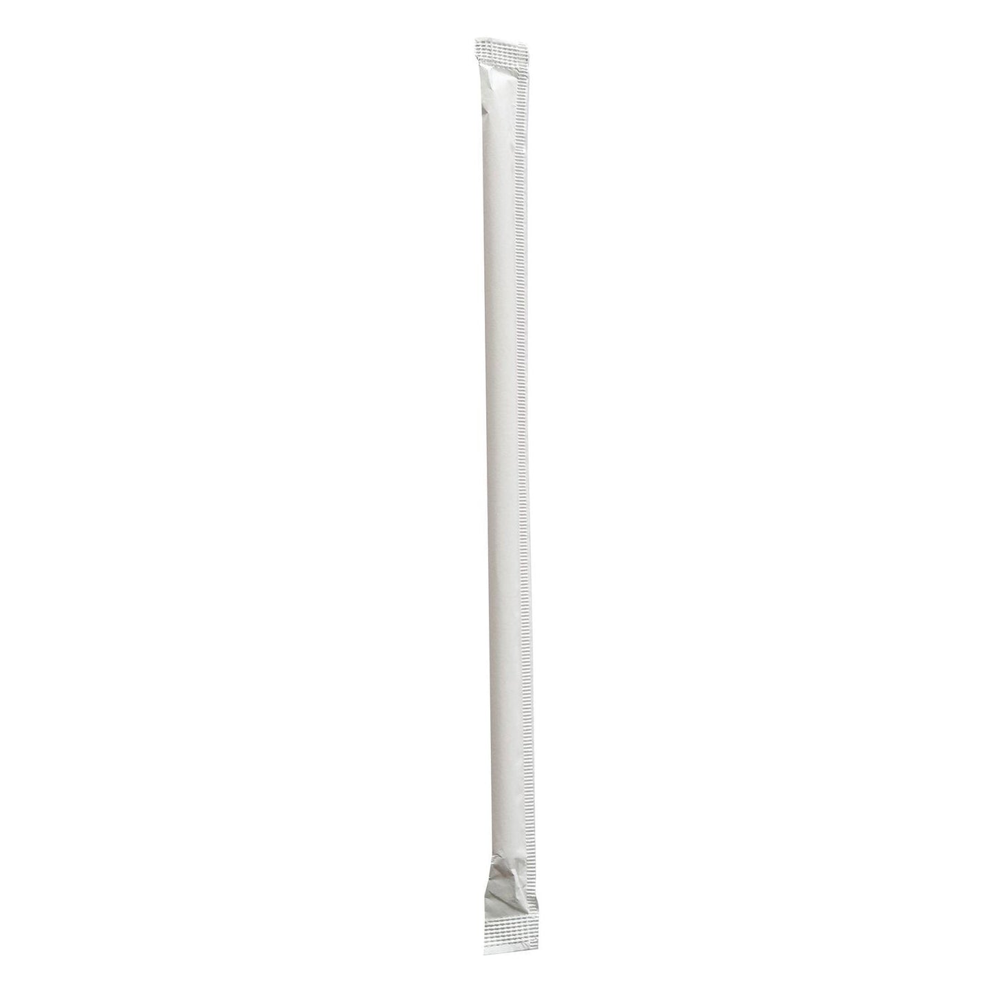 Boardwalk Wrapped Giant Straws, 7.75", Polypropylene, Red/White Striped, 7,200/Carton (BWKGSTW775RW)
