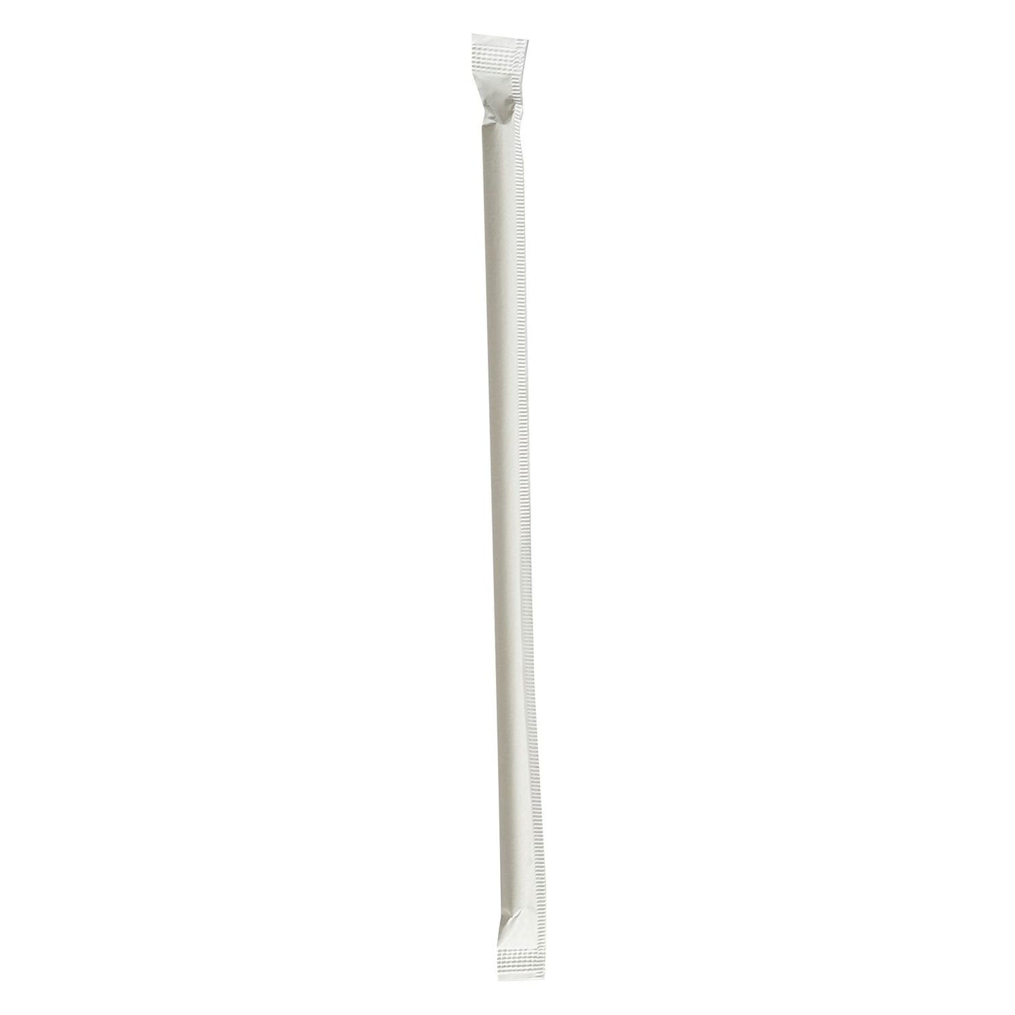 Boardwalk Wrapped Jumbo Paper Straws, 7.75", Paper, White, 1,280/Carton (BWKPPRSTRWIW)