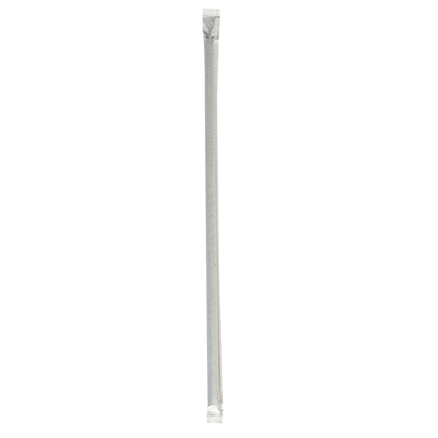 Boardwalk Wrapped Jumbo Straws, 10.25", Polypropylene, Black, 2,000/Carton (BWKJSTW1025BK)