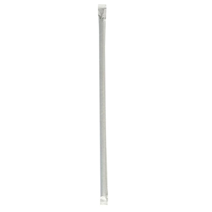 Boardwalk Wrapped Jumbo Straws, 10.25", Polypropylene, Black, 2,000/Carton (BWKJSTW1025BK)