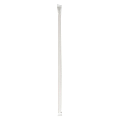 Boardwalk Wrapped Jumbo Straws, 10.25", Polypropylene, Red/White Striped, 2,000/Carton (BWKJSTW1025RW)