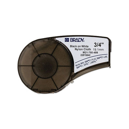 Brady BMP®21 Plus Series B-430 Clear Polyester Component/Panel Label, 16 ft L x 0.75 in W, Black on White (262-110895)