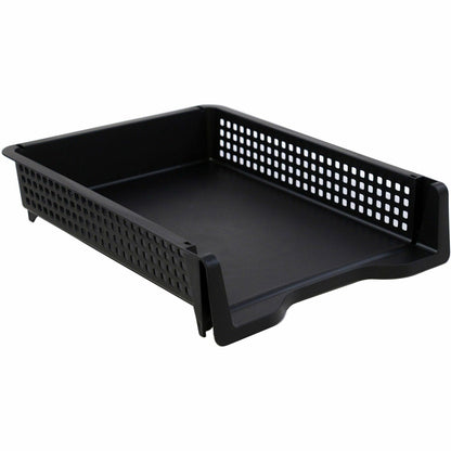 business-source-stackable-letter-tray-stackable-front-loading-black-plastic-bsn42571_1