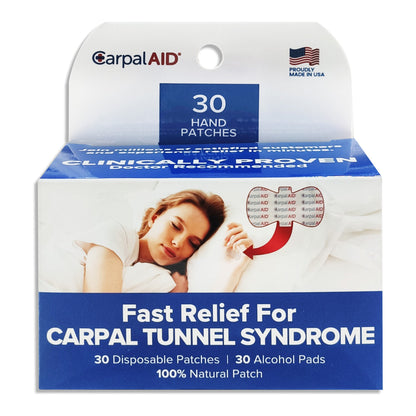 Carpal AID® Patch Hand-Based Carpal Tunnel Support Plastic Left or Right Hand Clear One Size Fits Most (1254008_PK)
