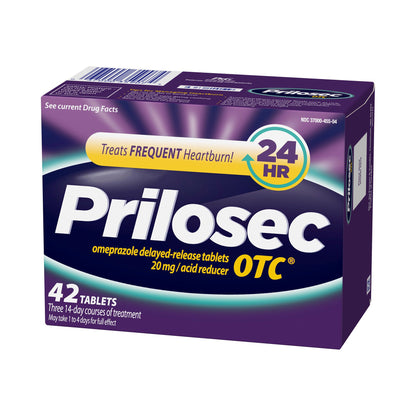 Prilosec OTC® Antacid 20 mg Strength Tablet 42 per Box (509672_BX)