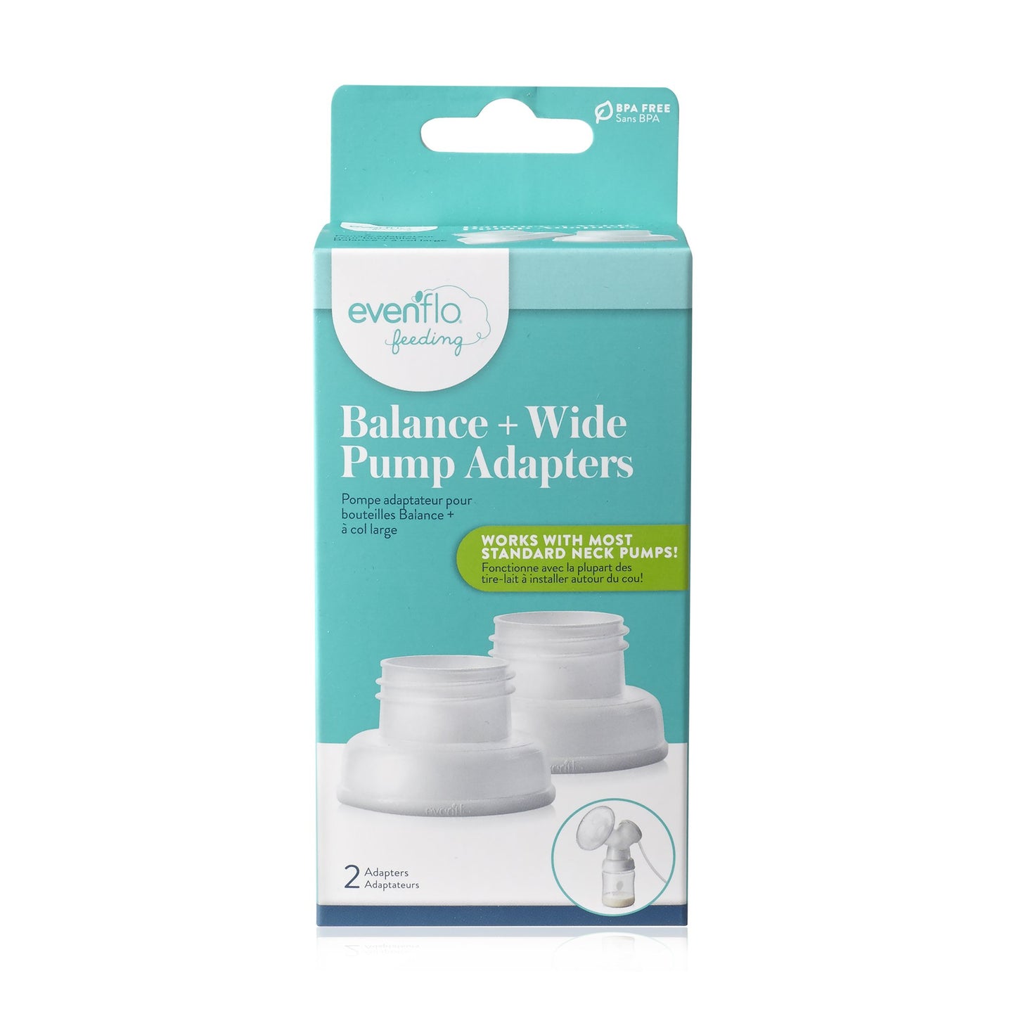 Evenflo Balance + Wide Neck Breast Pump Adapter For Bottles (1146791_PK)