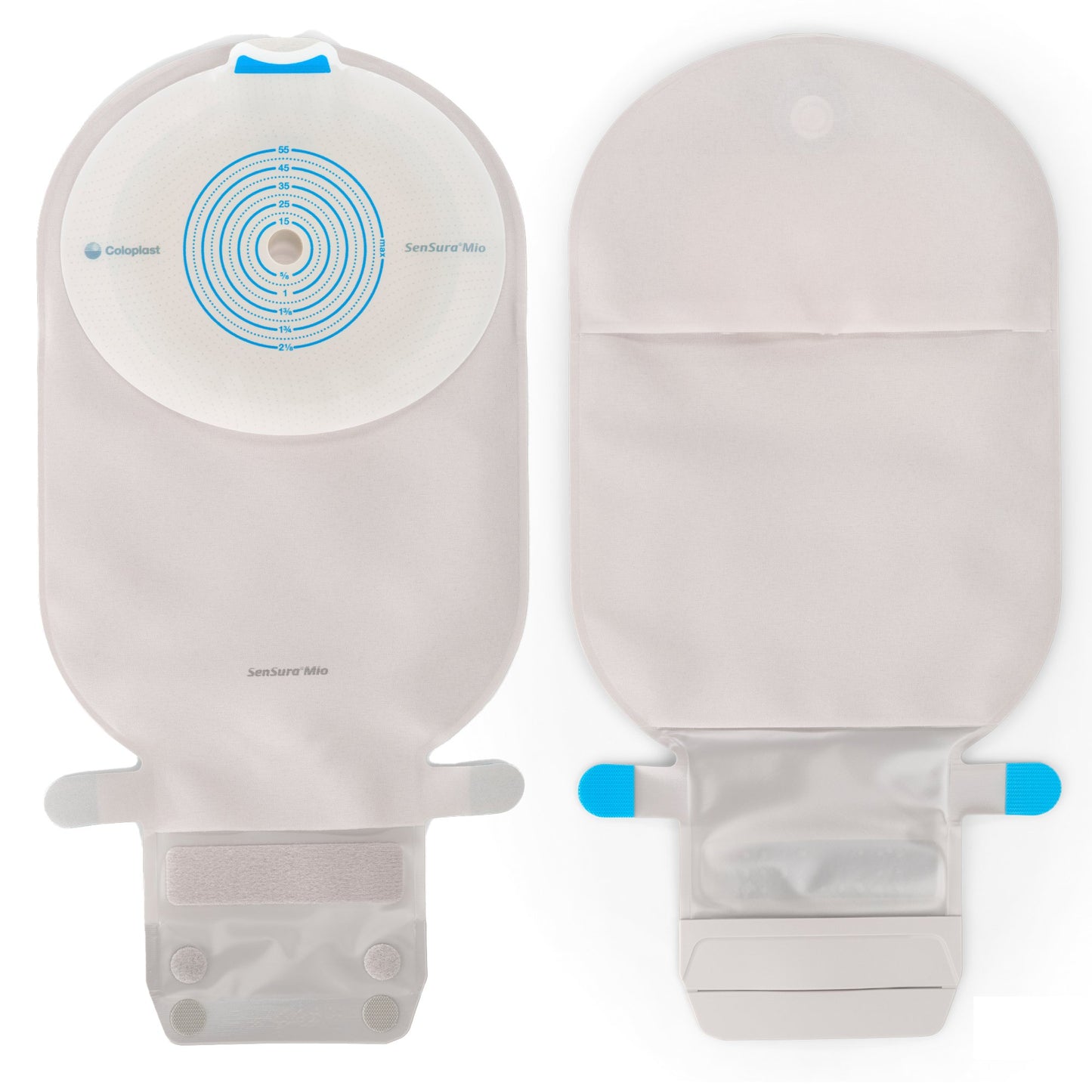 SenSura® Mio Ostomy Pouch One-Piece System 11 Inch Length, Maxi Flat, Trim to Fit 3/8 to 2-1/8 Inch Stoma Drainable (883834_BX)