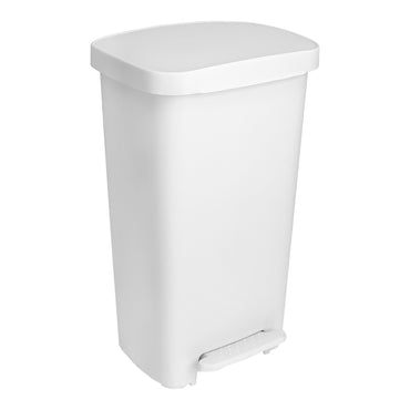 McKesson Trash Can 52 Quart / 13 gal. White Plastic Rectangular (1223698_CS)