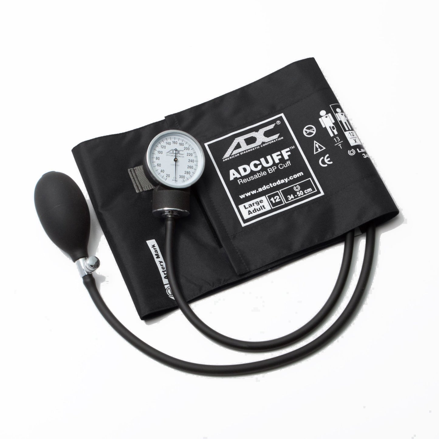 Prosphyg™760 Series Aneroid Sphygmomanometer Unit Large Adult Cuff Nylon Cuff 34 - 50 cm Pocket Aneroid (257022_EA)